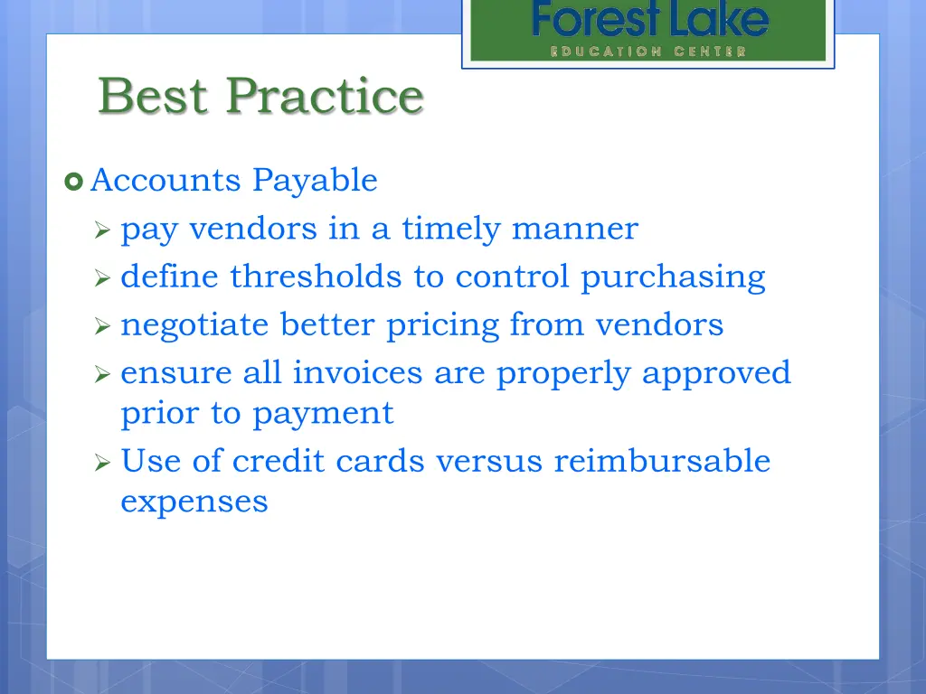 best practice 3