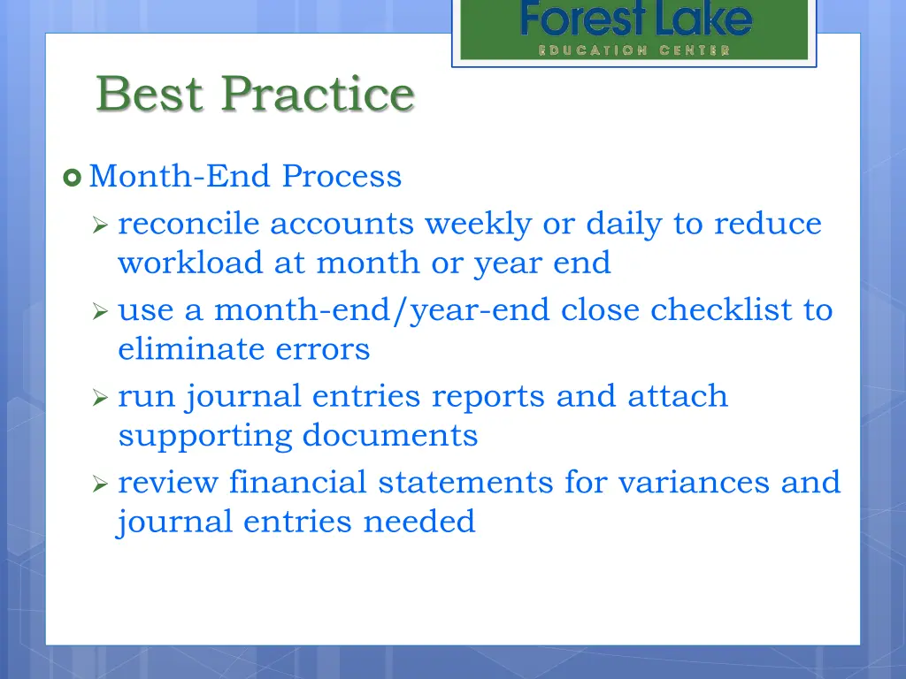 best practice 4