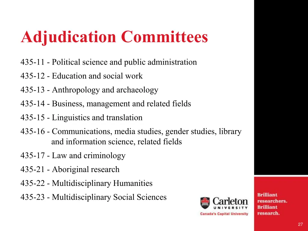 adjudication committees 2