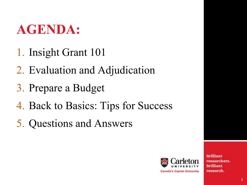 agenda