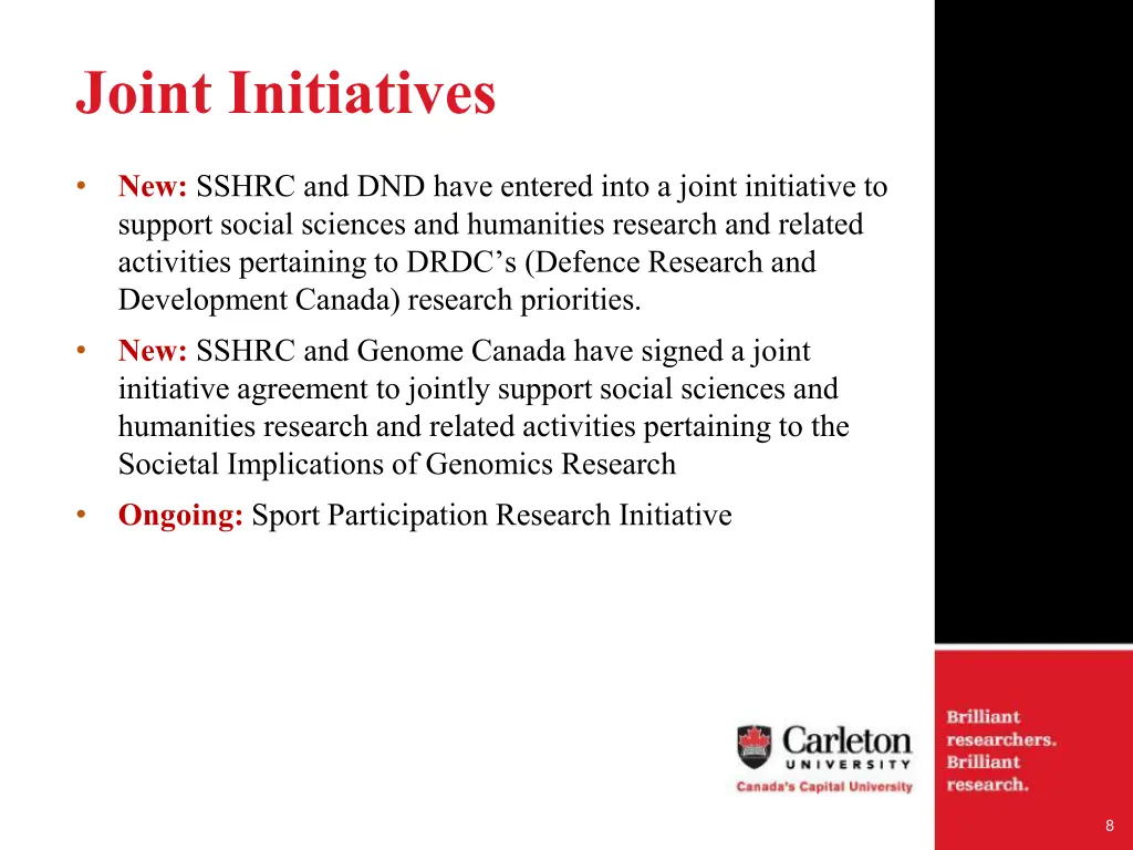 joint initiatives
