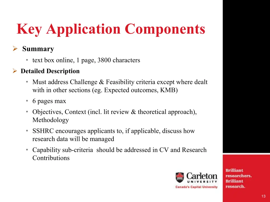 key application components 1