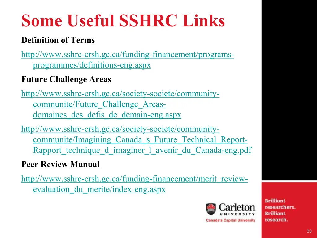 some useful sshrc links