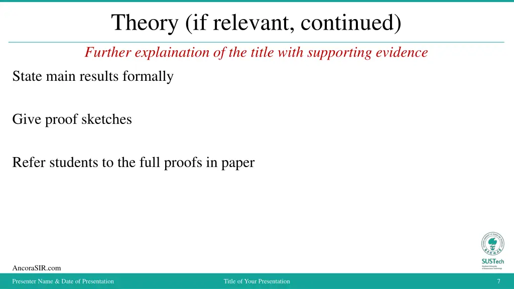 theory if relevant continued