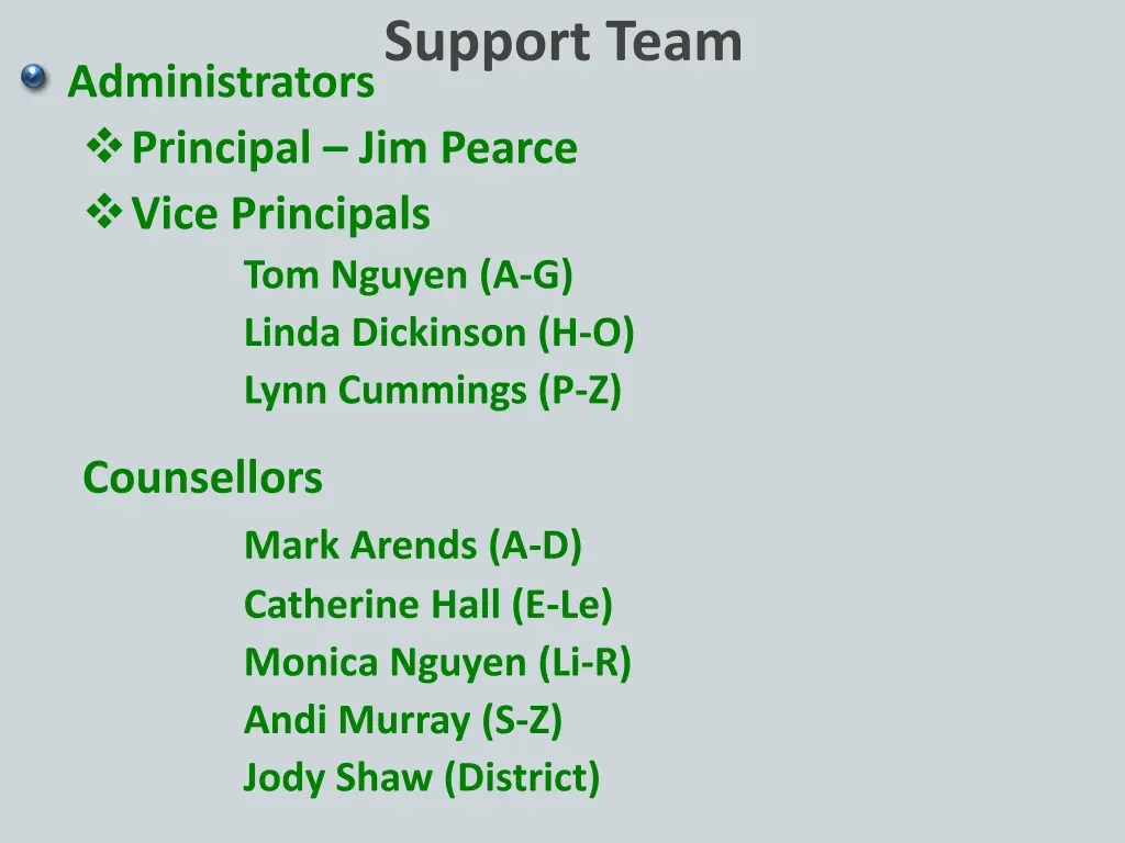 support team