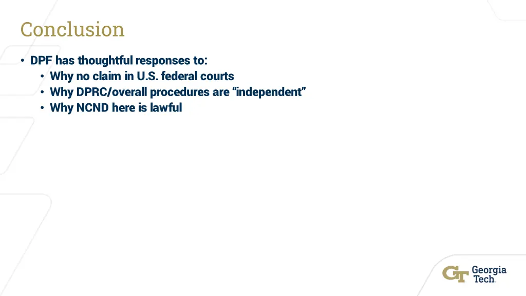 conclusion