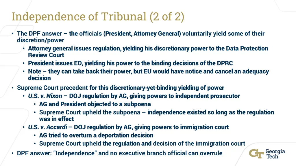 independence of tribunal 2 of 2