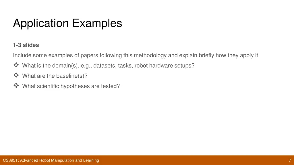 application examples