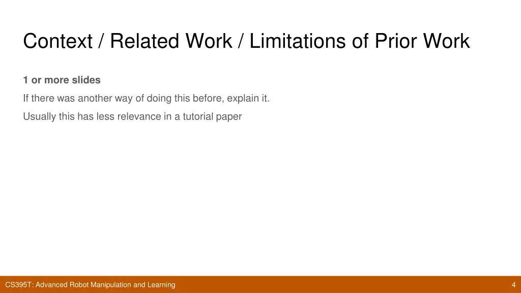 context related work limitations of prior work