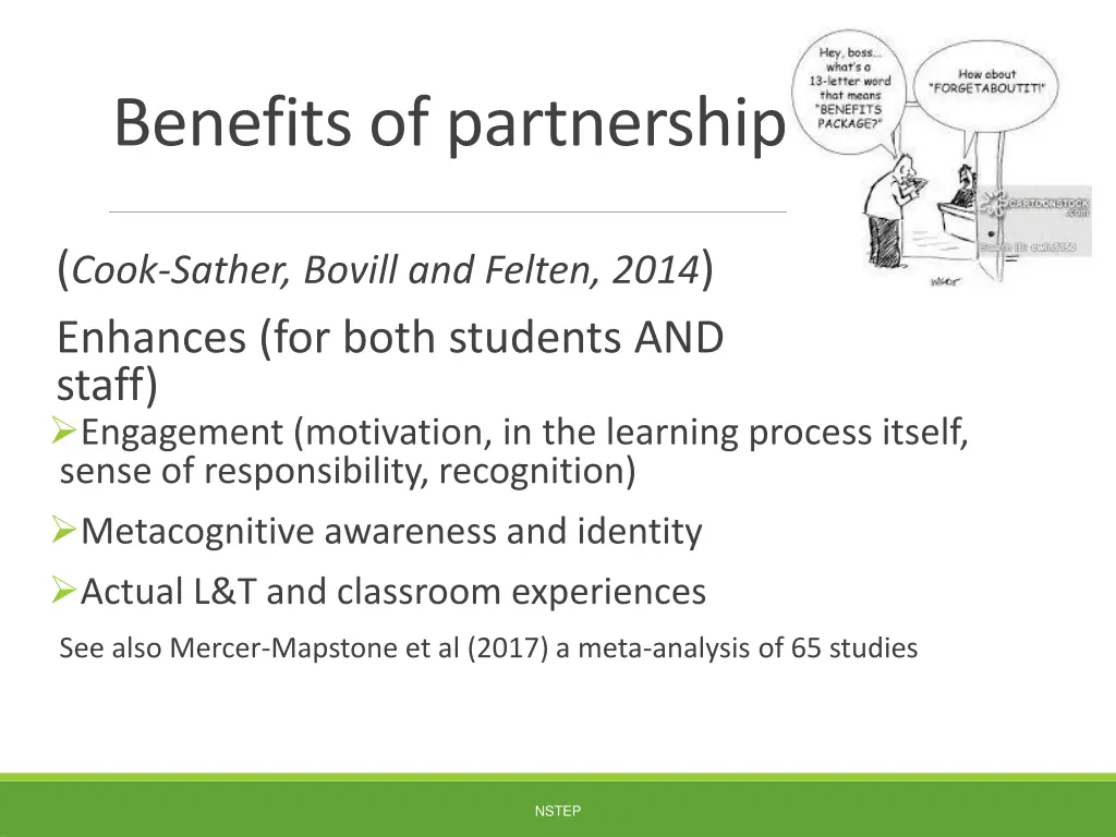 benefits of partnership