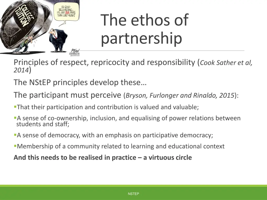 the ethos of partnership