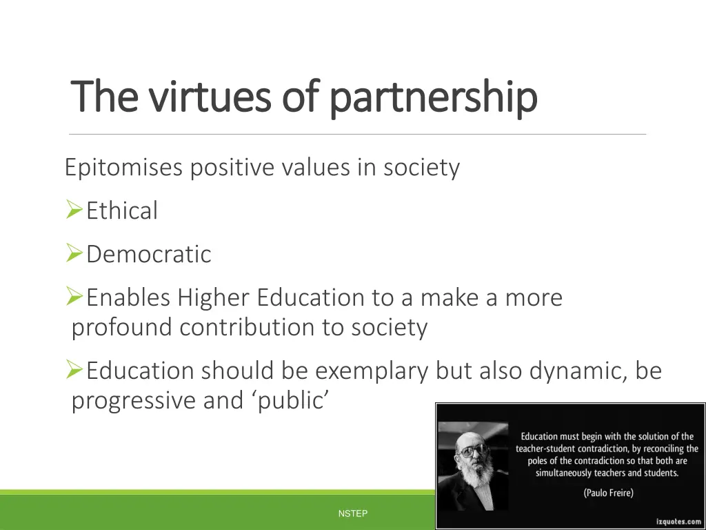 the virtues of partnership the virtues