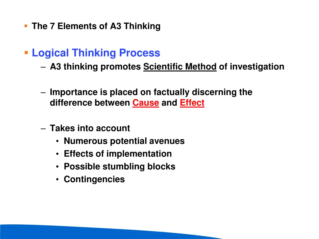 the 7 elements of a3 thinking 1