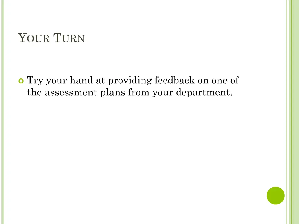 y our t urn
