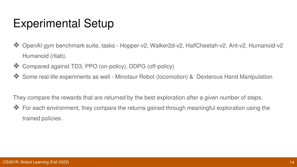 experimental setup