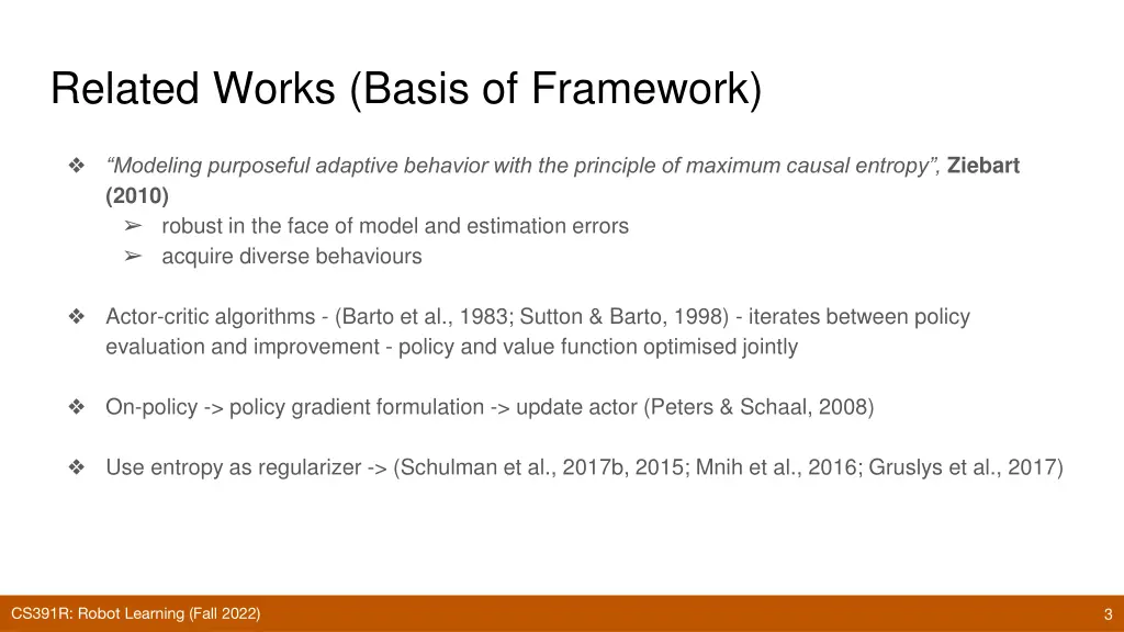 related works basis of framework