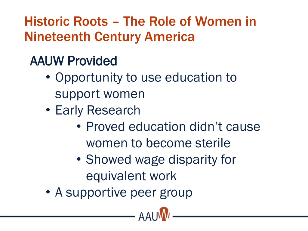 historic roots the role of women in nineteenth