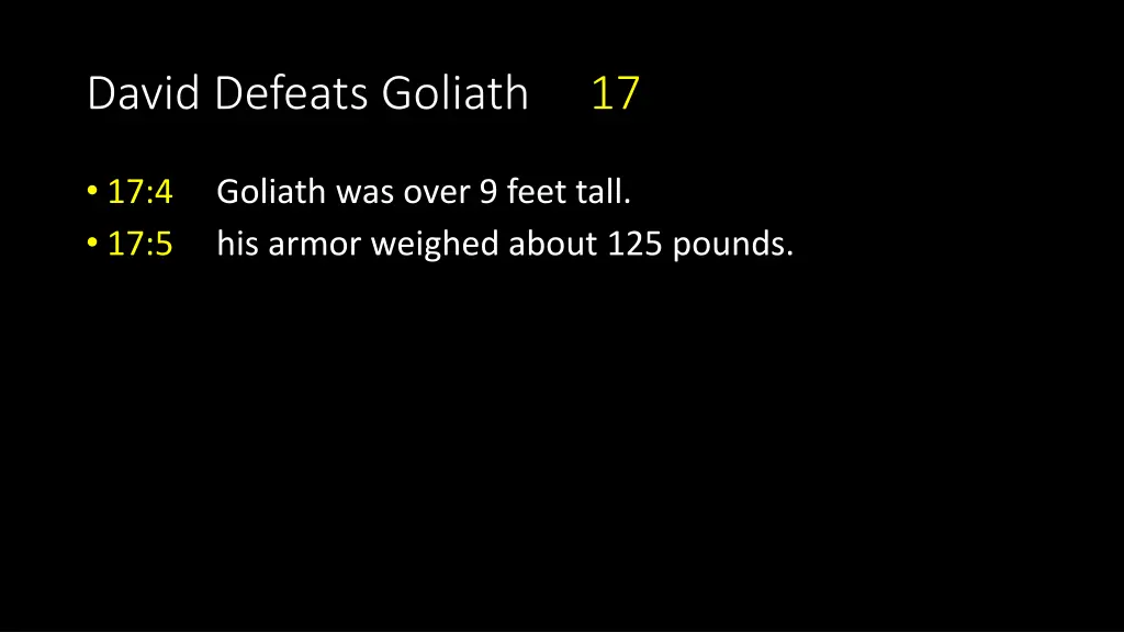 david defeats goliath 17 1