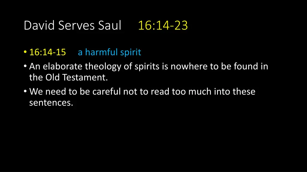 david serves saul 16 14 23 1
