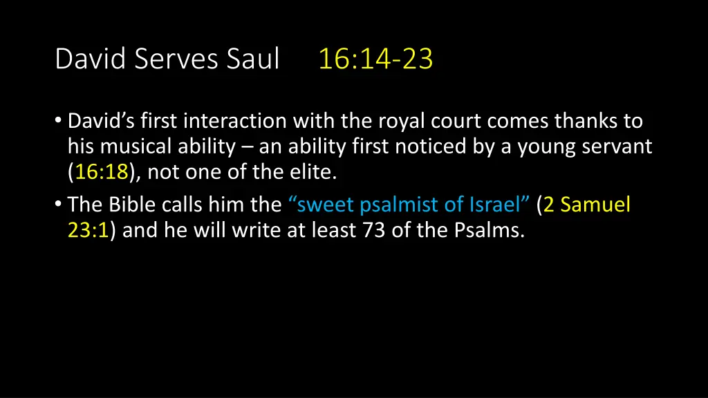 david serves saul 16 14 23 3