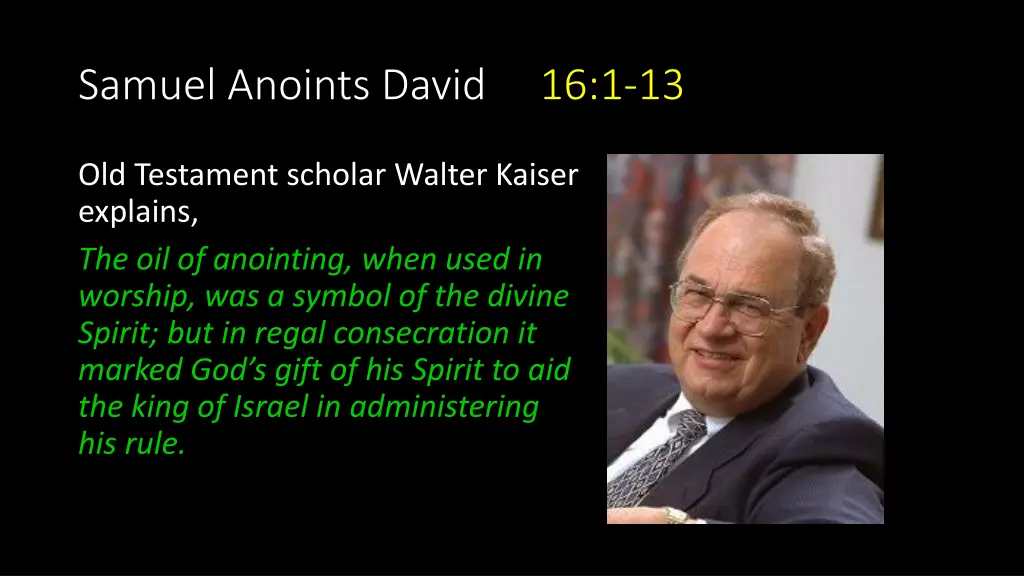 samuel anoints david 16 1 13 4