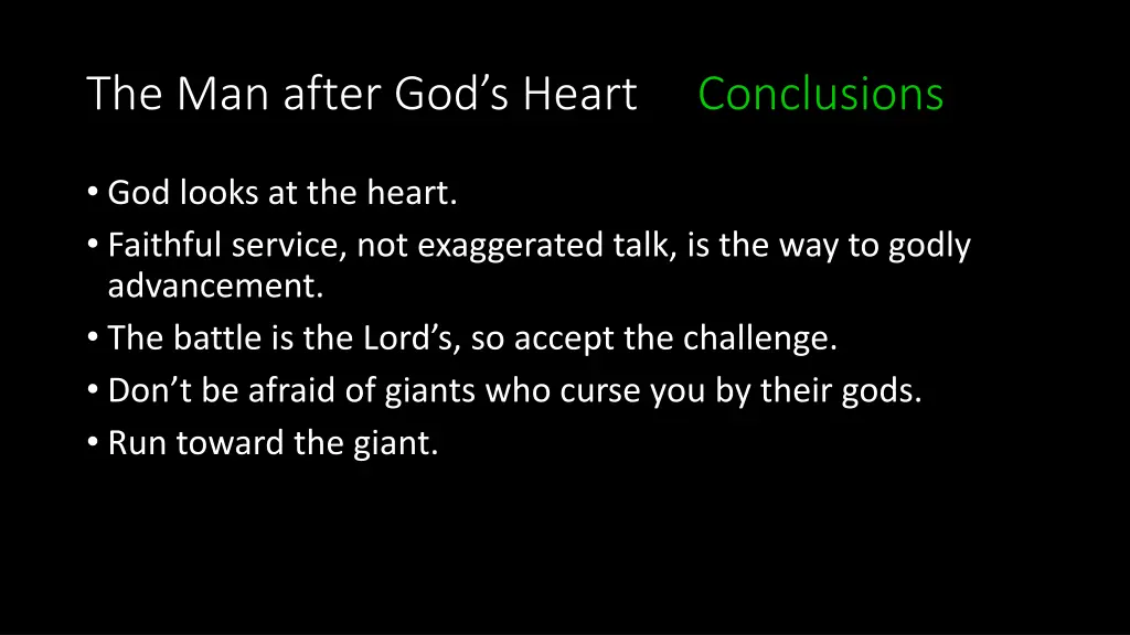 the man after god s heart conclusions 3