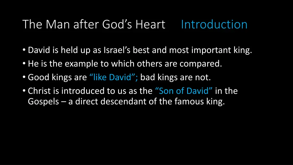 the man after god s heart introduction 1