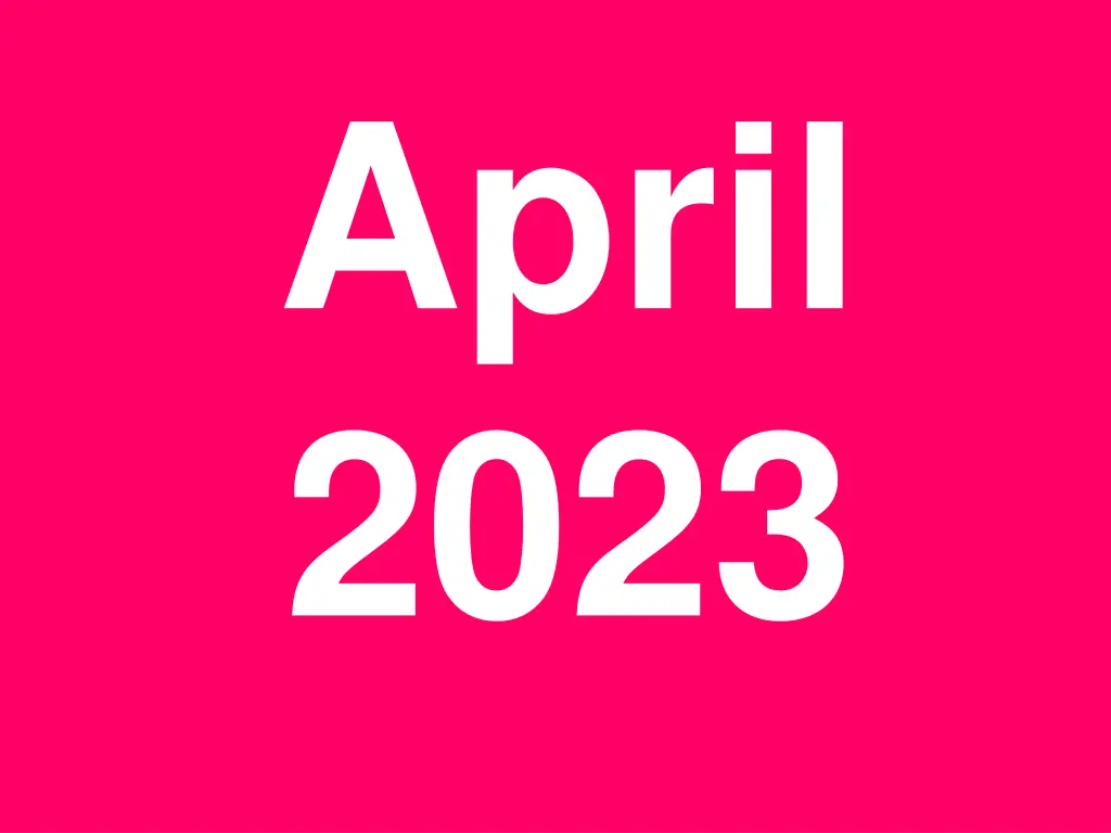 april 2023