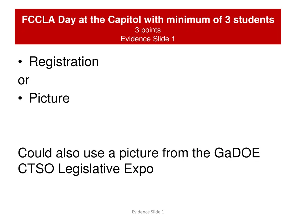 fccla day at the capitol with minimum