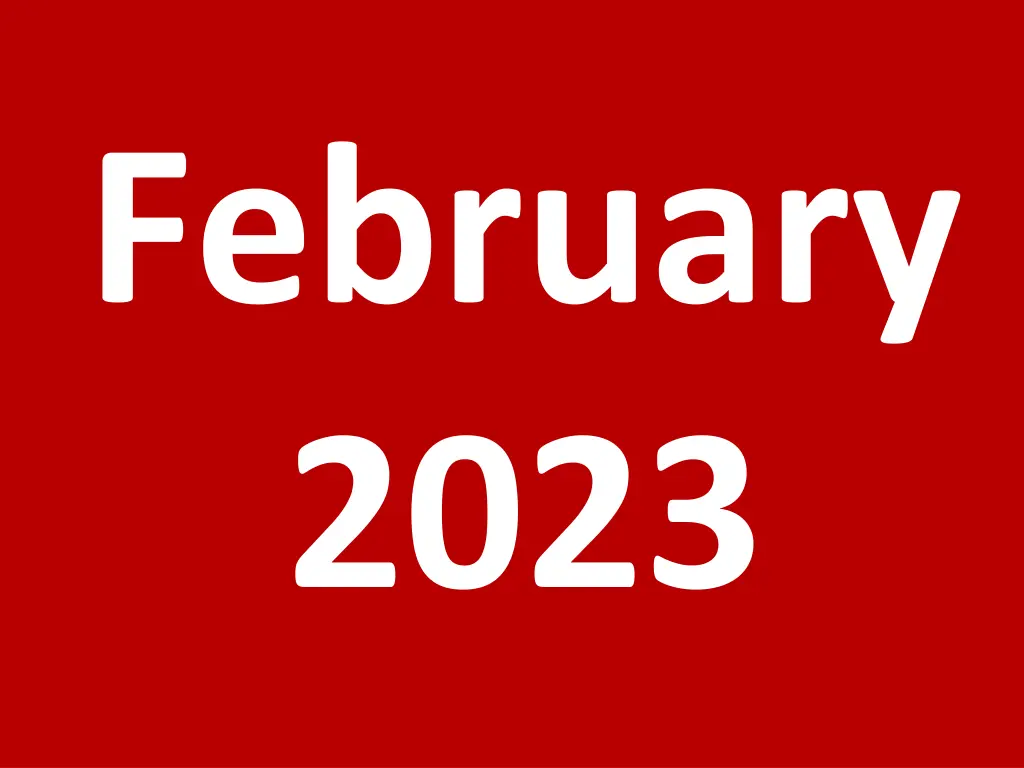 february 2023