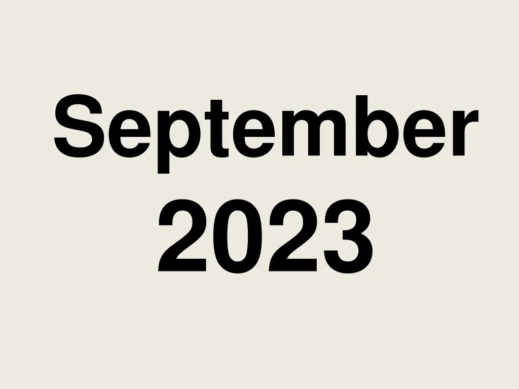 september 2023