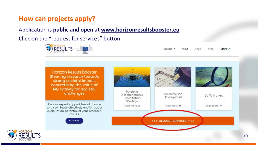 how can projects apply
