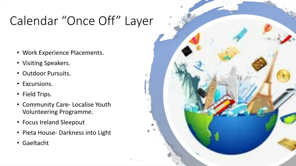calendar once off layer