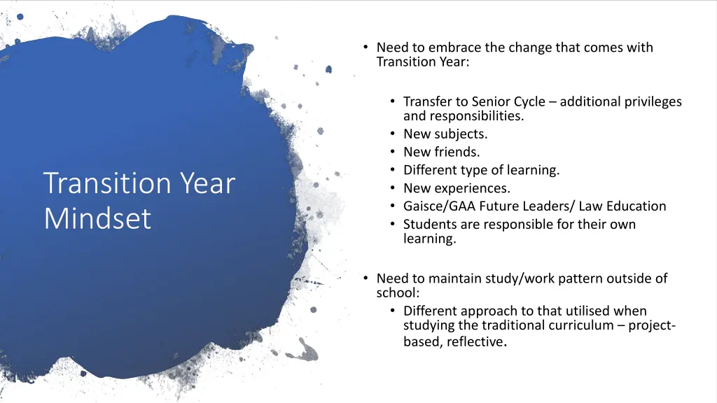 need to embrace the change that comes with
