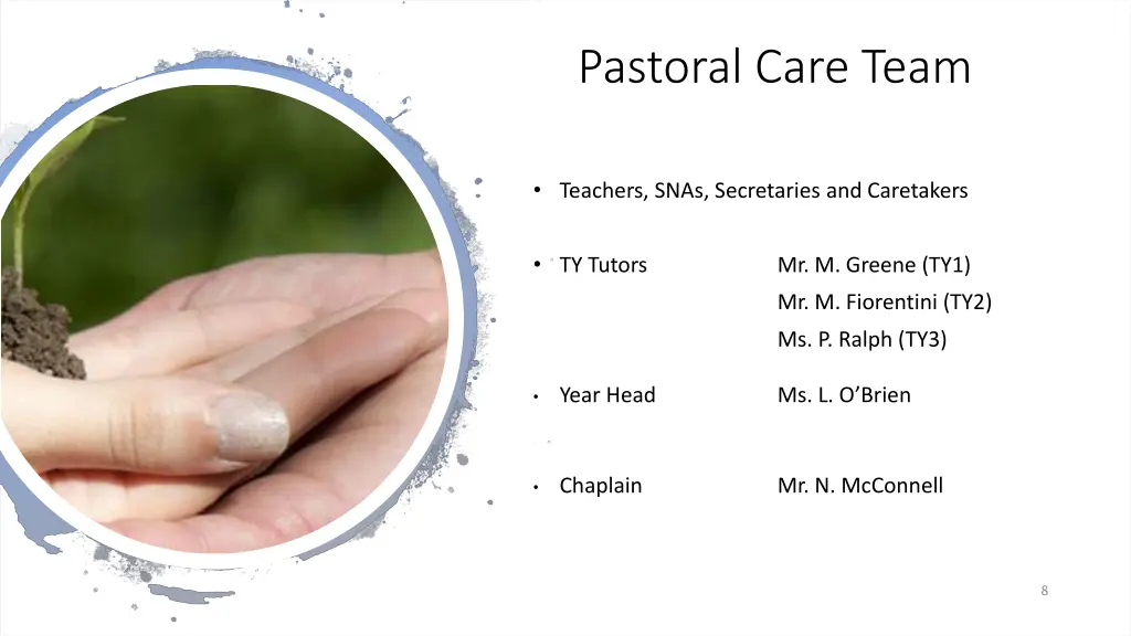 pastoral care team