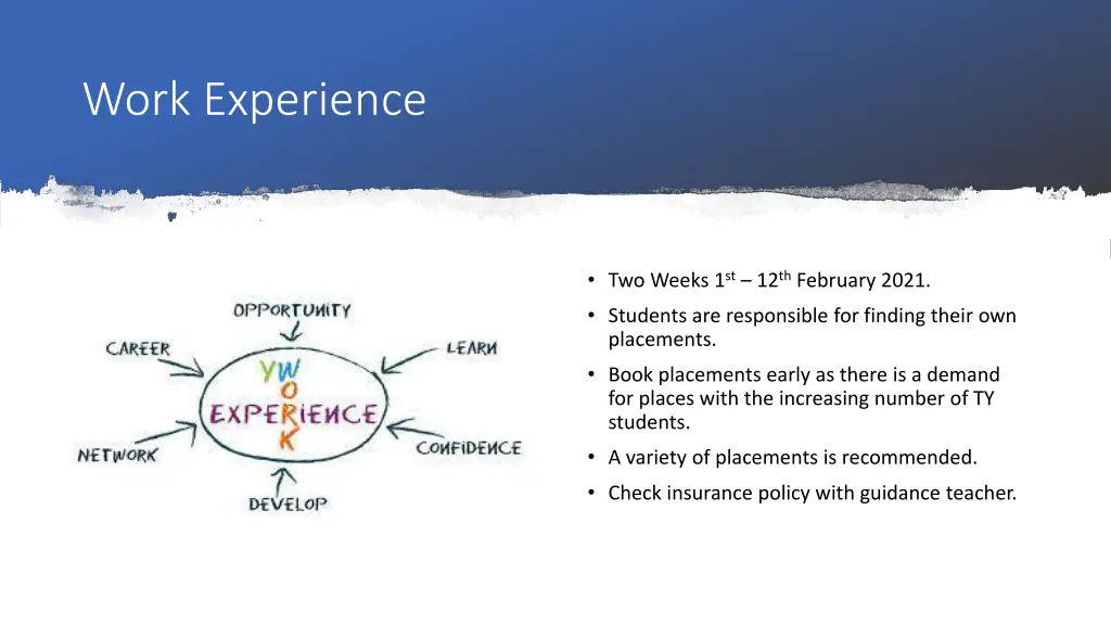 work experience