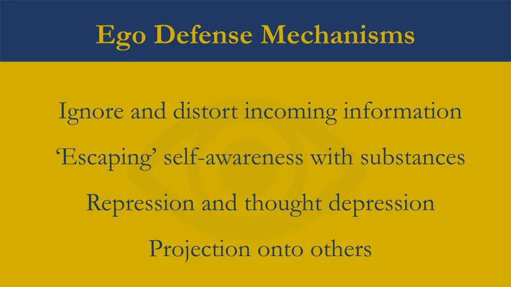 ego defense mechanisms