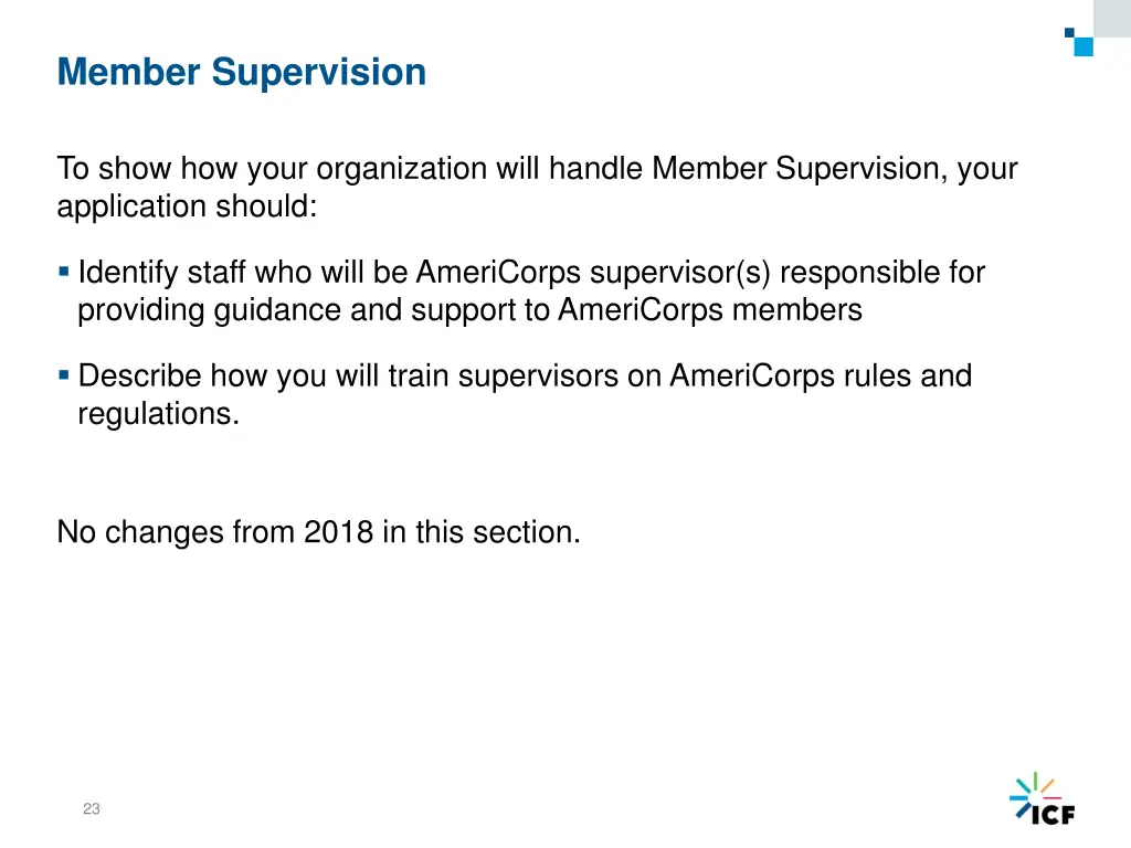 member supervision