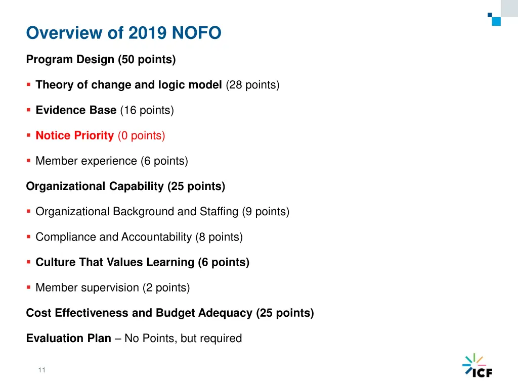 overview of 2019 nofo 1