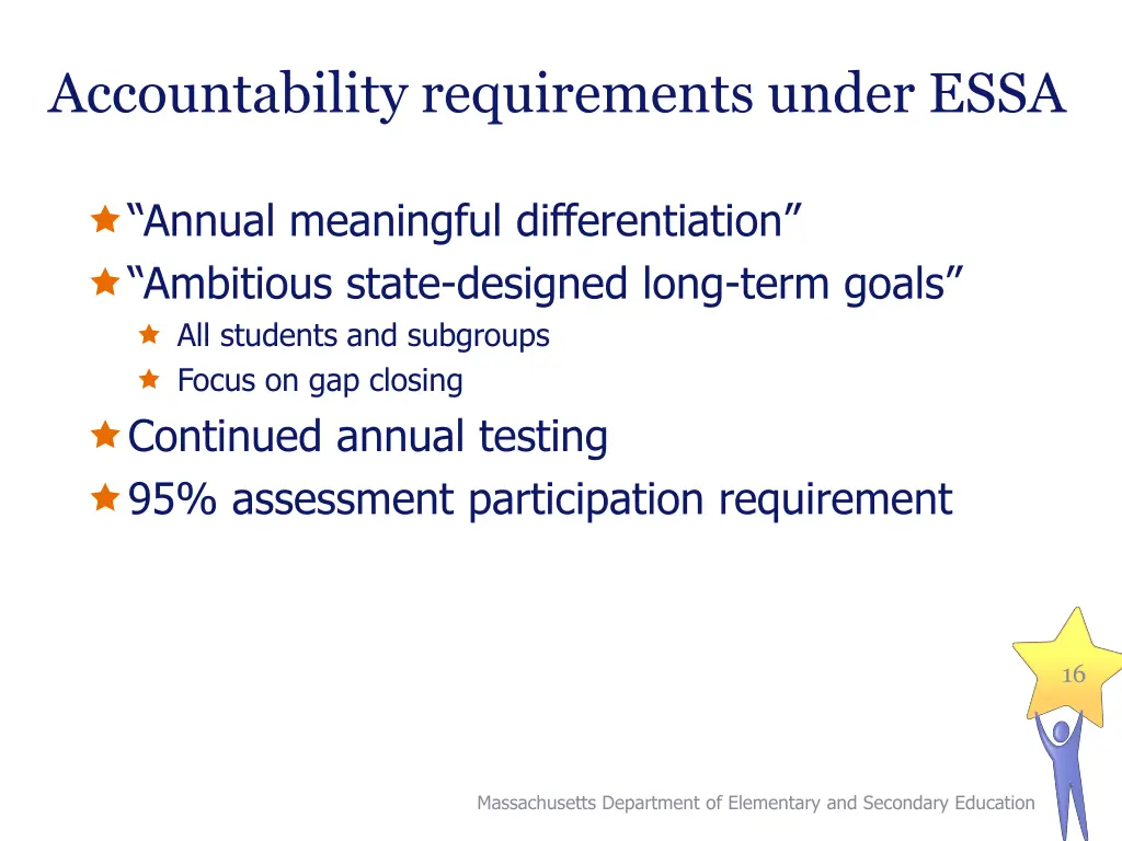 accountability requirements under essa