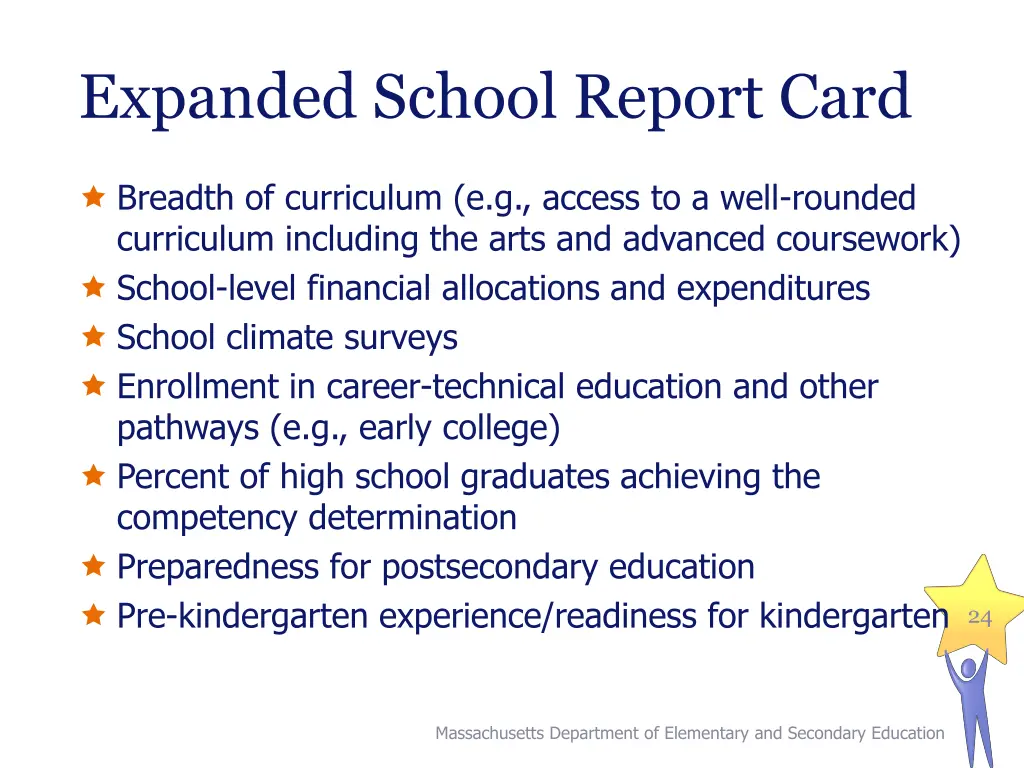 expanded school report card