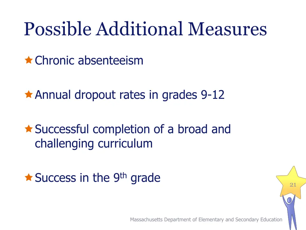 possible additional measures