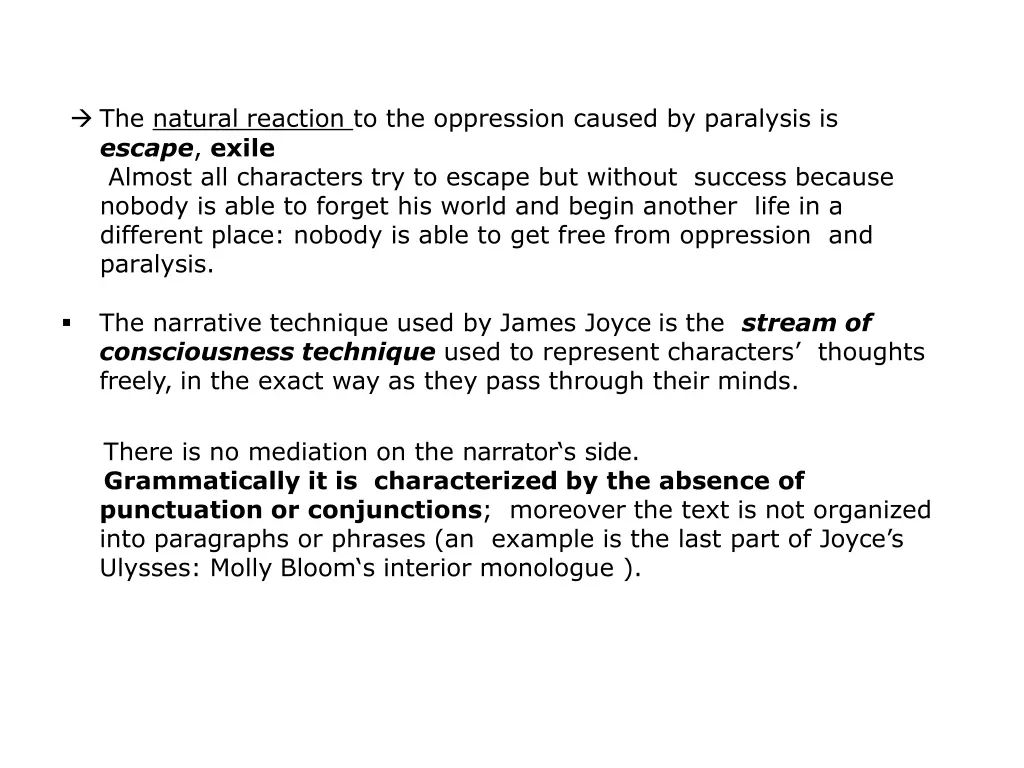 the natural reaction to the oppression caused