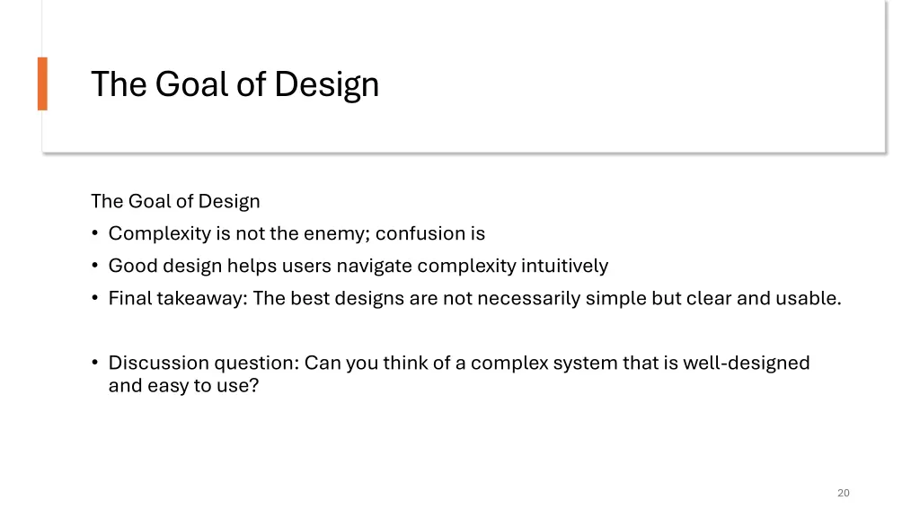 the goal of design
