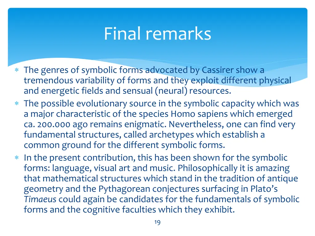 final remarks
