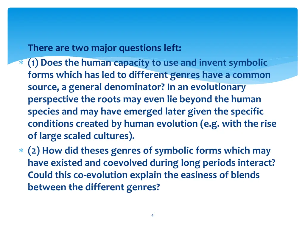 there are two major questions left 1 does