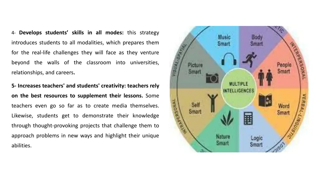 4 develops students skills in all modes this