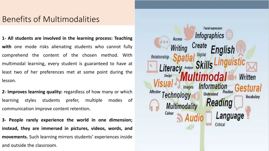 benefits of multimodalities
