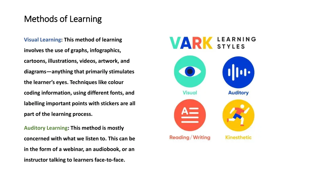 methods of learning methods of learning