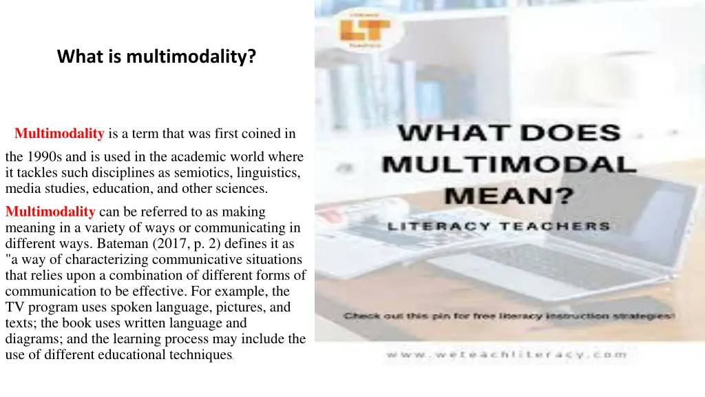 what is multimodality